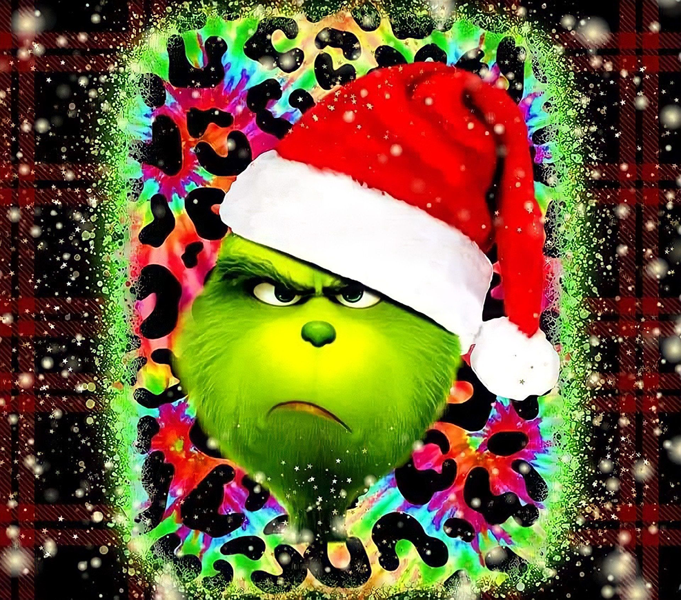 Grinch Glass Tumbler