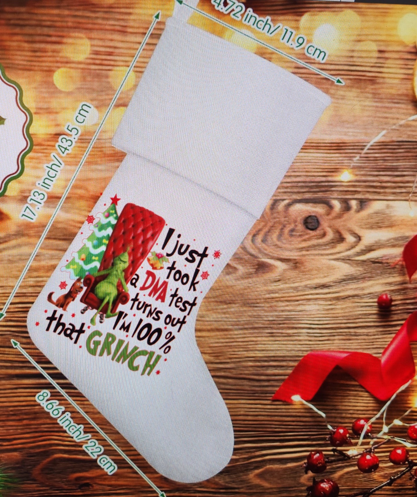 Personalized Grinch Stocking