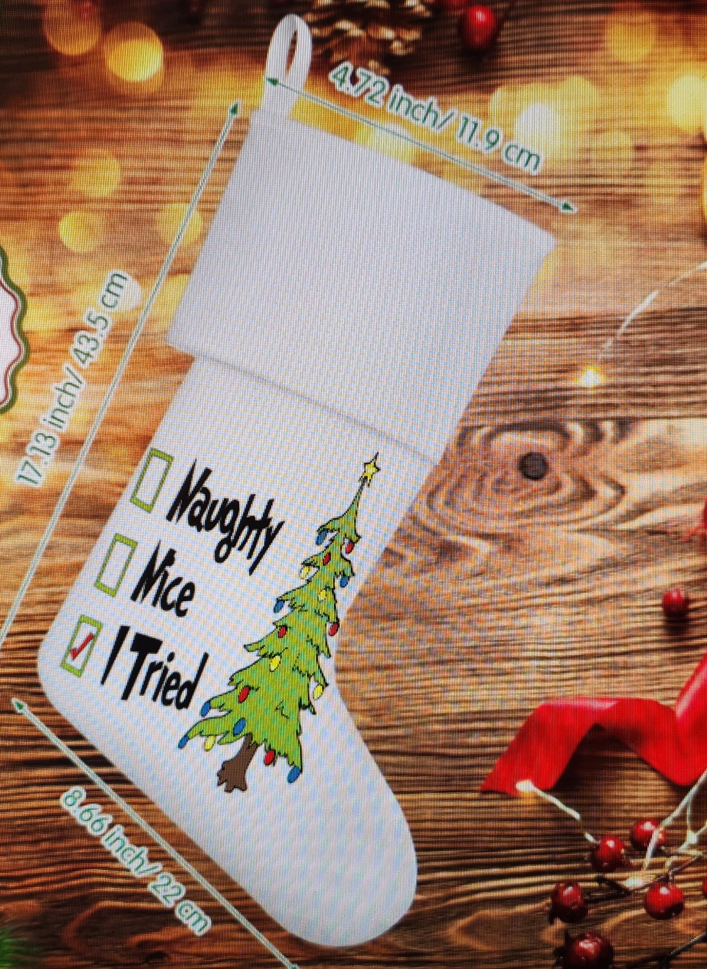 Personalized Grinch Stocking