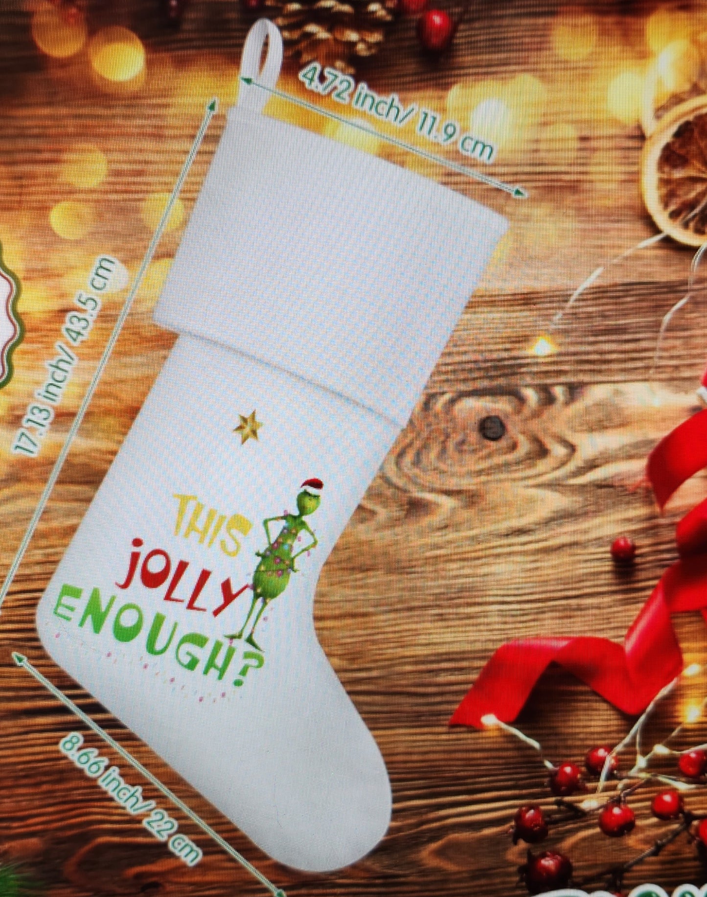 Personalized Grinch Stocking