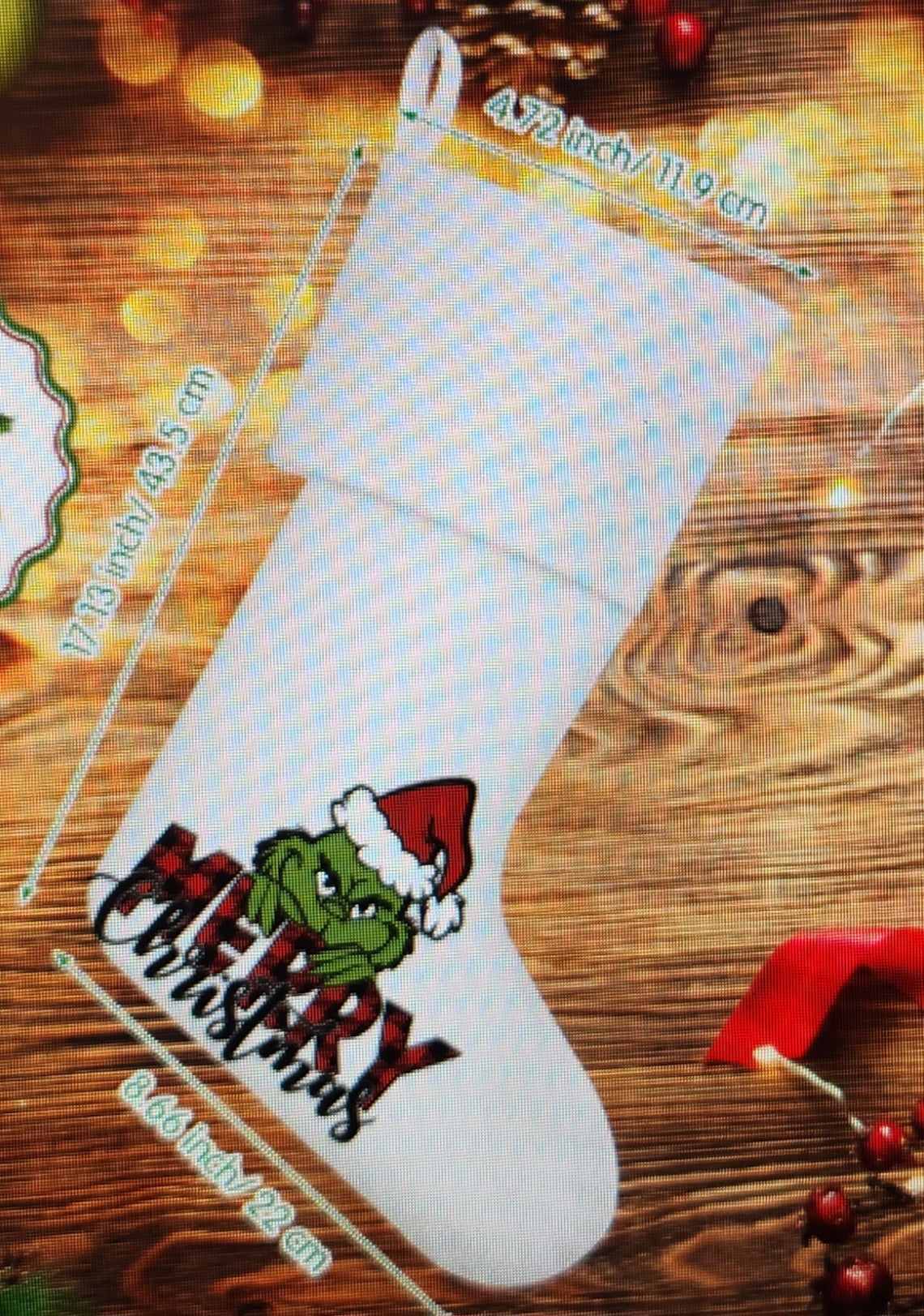 Personalized Grinch Stocking