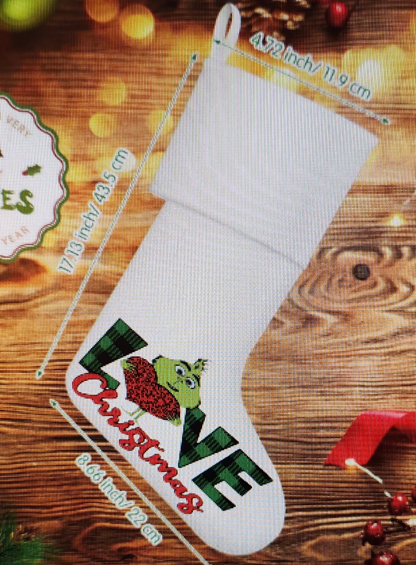 Personalized Grinch Stocking