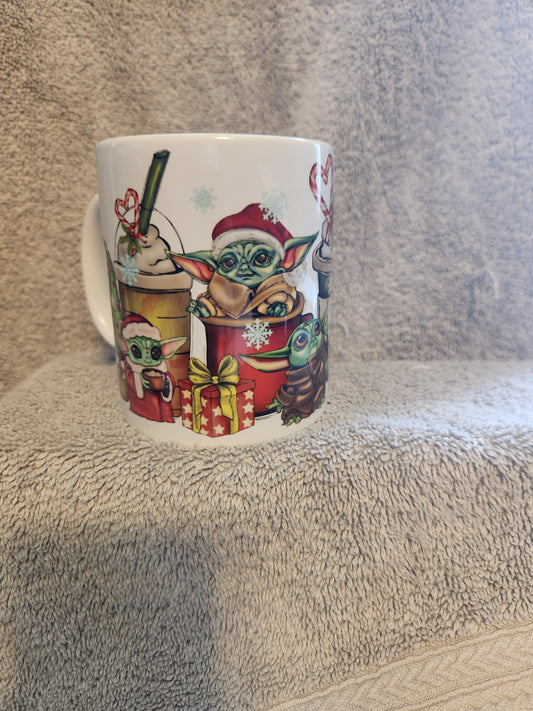 Baby Yoda Christmas Mug